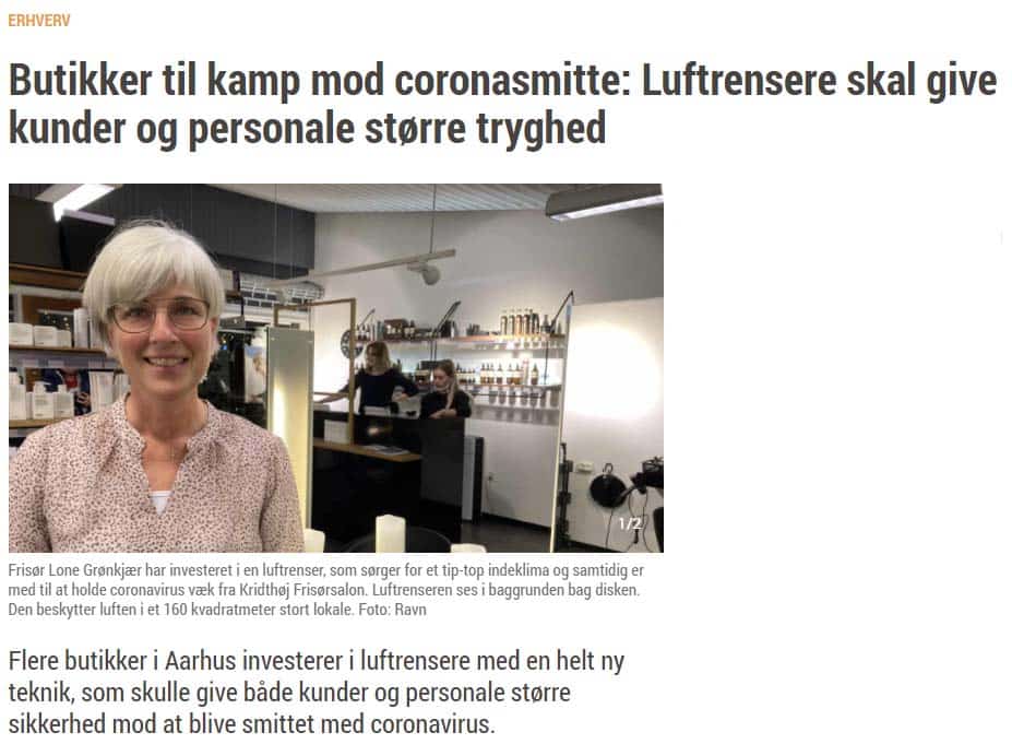 Frisør beskytter lokale kunder og personale