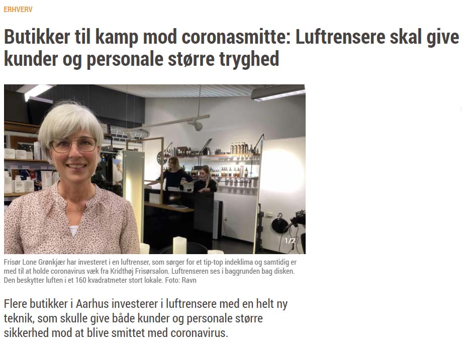 Frisør beskytter lokale kunder og personale